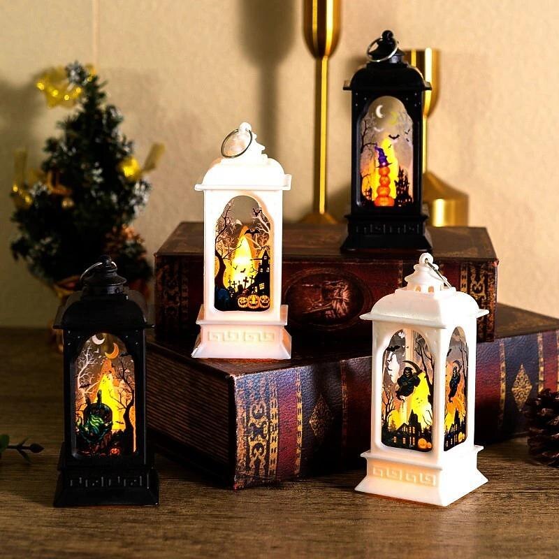 Halloween Decorations LED  Pumpkin Lamp, Halloween Ghost Lamp Festival Decoration Haunted House Pendant Decoration Holiday Party Supplies