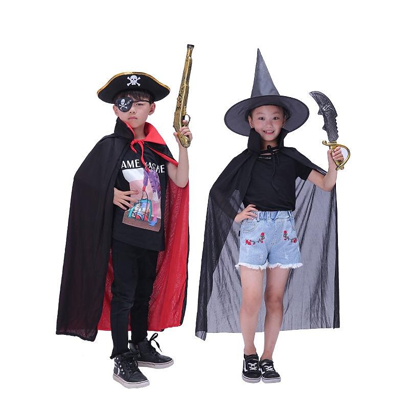 Vampire Dracula Halloween Cosplay Costume Cloak Masquerade Cosplay Kid's Adults' Men's Women's Boys' Halloween Carnival Masquerade Party / Evening Easy Halloween Costumes Dress Up2