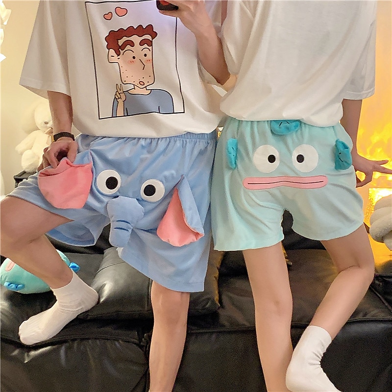 Elephant Shorts Pajama Pants Summer Shorts Cartoon Cute Flying Elephant Nose Unisex Funny Costumes Halloween Carnival3