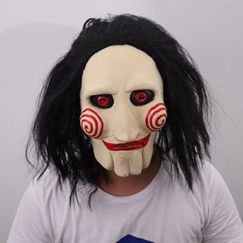 Jigsaw Halloween Mask Halloween Props Funny Scary Costume Adults' Men's Women's Halloween Carnival Easy Halloween Costumes Dress Up