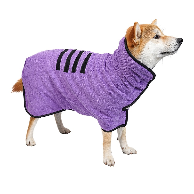 Dog Cat Bath Towel Dog Dry Robe Fashion Cute Winter Breathable Soft Washable Comfortable Outdoor Casual Daily Dog Clothing for Bichon Frise Pomeranian Baby Pet Papillon Small3