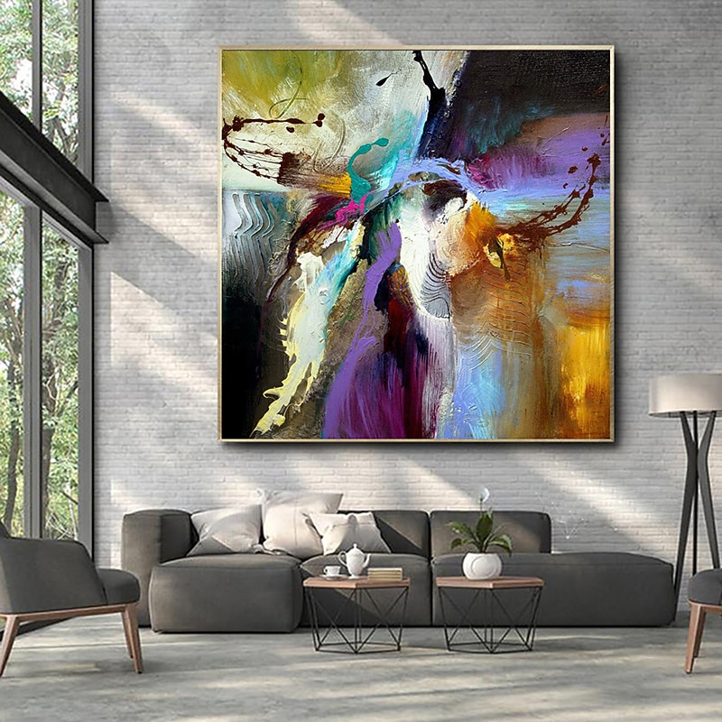 Handmade Oil Painting Canvas Acrylic Wall Art Decoration Modern Abstract for Home Decor Rolled Frameless Unstretched Painting