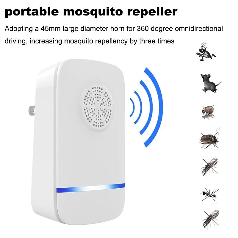 Ultrasonic Mosquito Repellent Insect Repellent Rat Repellent Household Mosquito Repellent Lamp Cockroach Repellent Artifact Inte2
