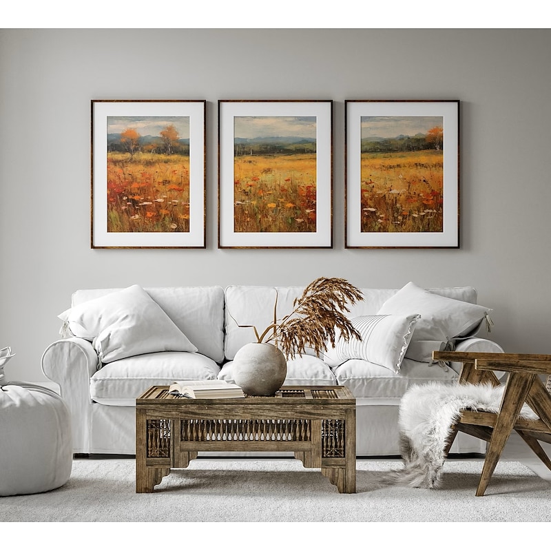 Autumn Landscape Wall Art Canvas Prints and Posters Pictures Decorative Fabric Painting For Living Room Pictures No Frame
