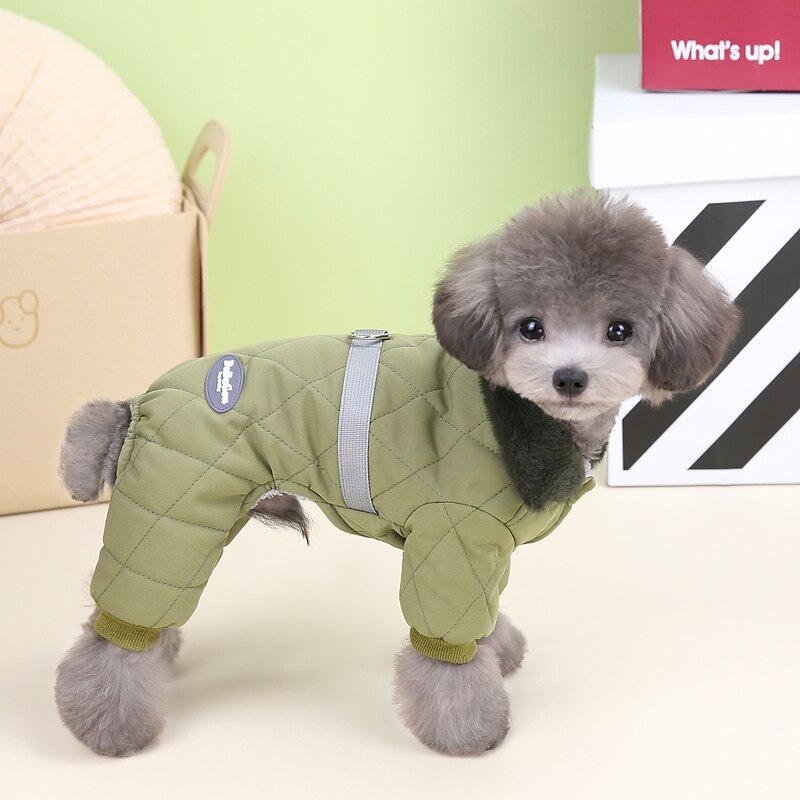 Dog Cat Coat Jacket Fashion Cute Winter Breathable Soft Washable Comfortable Outdoor Casual Daily Dog Clothing for Bichon Frise Pomeranian Baby Pet Papillon Small - Main Image