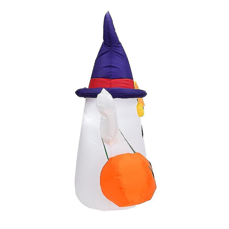 3.5ft Inflatable Trick or Treat Ghost Indoor Outdoor Halloween Decoration with Built-in LED Lights4