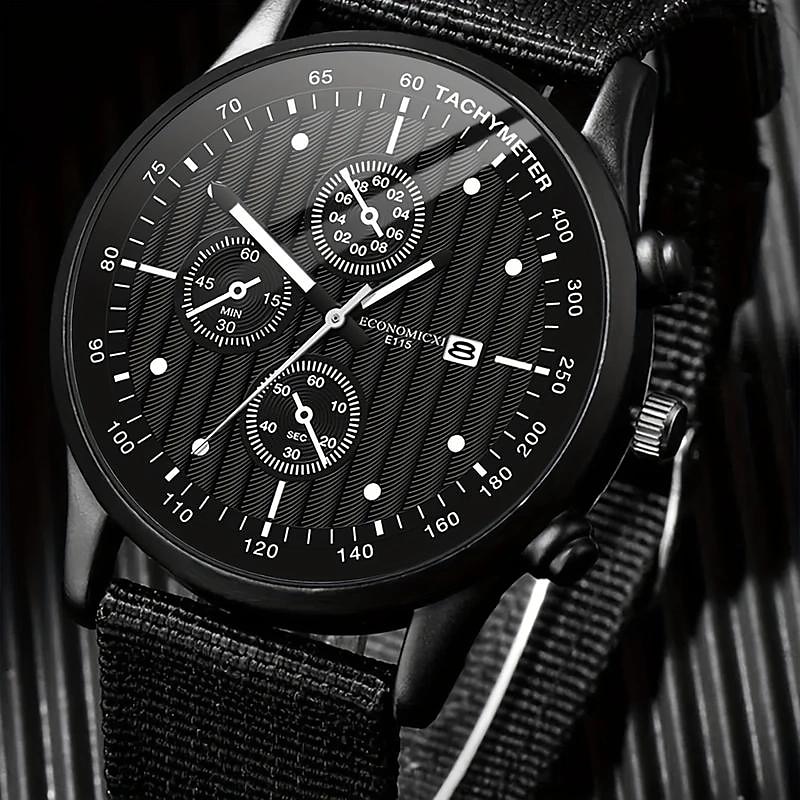 Men Quartz Watch Retro Vintage Casual World Time Aluminium Alloy Watch3