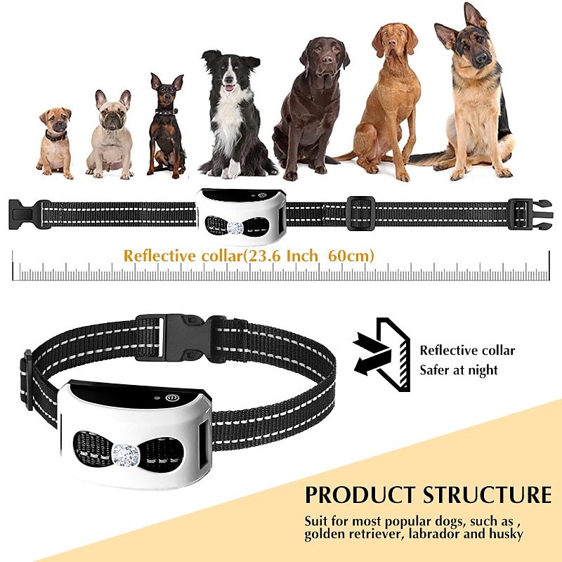 Dog Electronic Fence Barking Stop Remote Control 2-in-1 Training Electric Shock Dog Collar Intelligent Dog Trainer4