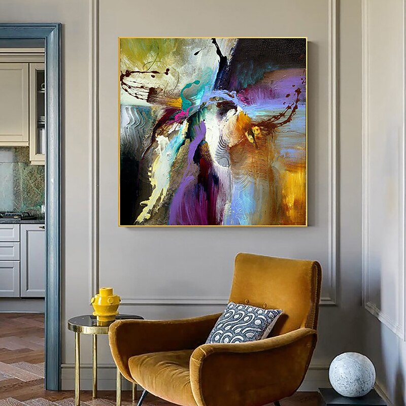 Handmade Oil Painting Canvas Acrylic Wall Art Decoration Modern Abstract for Home Decor Rolled Frameless Unstretched Painting2