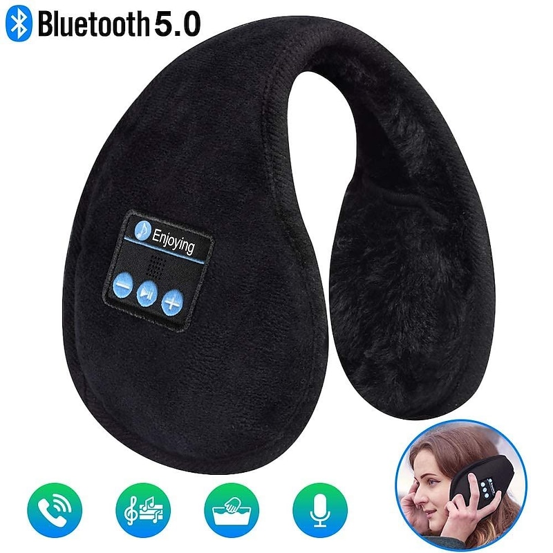 Wireless Earmuffs, Headphones Ear muff for Sleep, Bluetooth Ear Warmers Winter Earphone, Women Men Music Muff 2024 – GBP £12