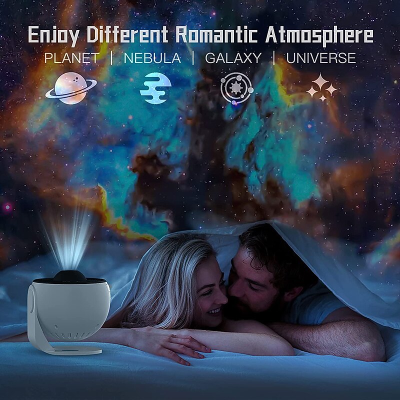 Night Light Galaxy Projector Starry Sky Projector Rotate Planetarium Lamp For Kids Bedroom Valentines Day Gift Wedding Deco3