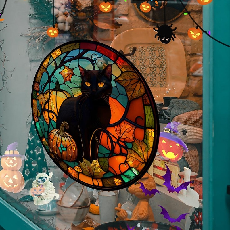 Halloween Glass Stickers Decoration Window Stickers Festive Atmosphere Party Decoration Wall Stickers4