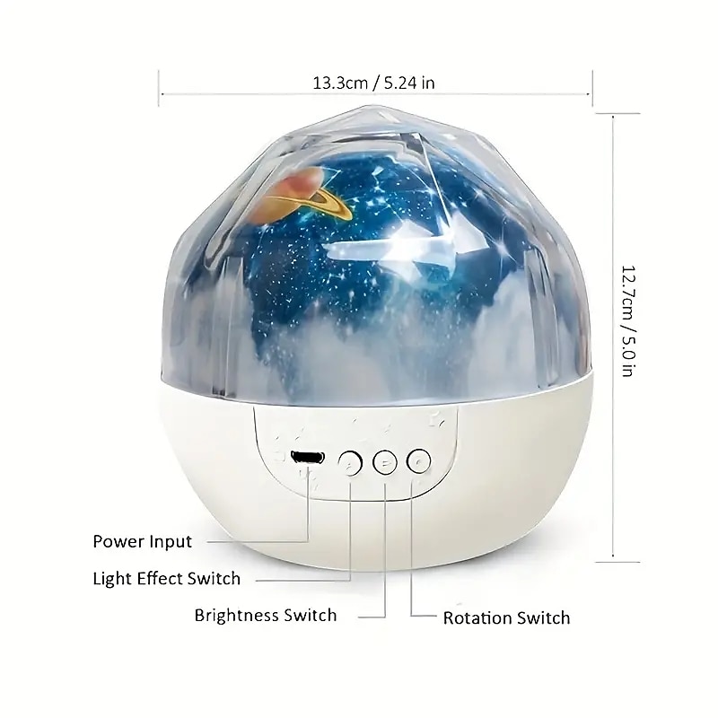 Star Night Lights for Kids Universe Cosmos Starry Light Projector Rotating Lamp3