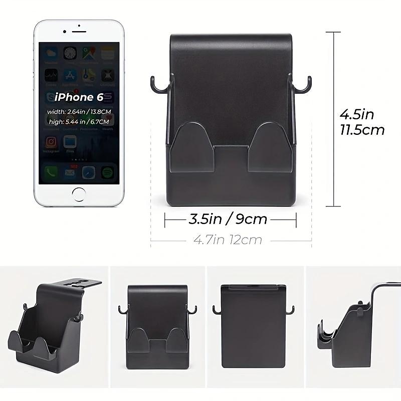 3-in-1 Car Hooks: Hang Your Phone, Headrest, and Other Stuff - All in One Holder!2