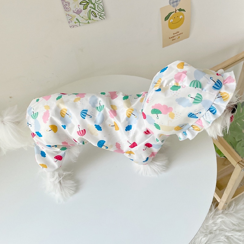 Dog Cat Rain Coat Rain Jacket Fashion Cute Casual Winter Waterproof Washable Outdoor Casual Daily Dog Clothing for Bichon Frise Pomeranian Baby Pet Papillon Small4
