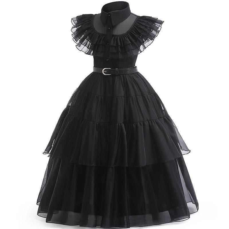 Gothic Horror Dark Academia Dress Masquerade Cosplay Movie Cosplay for Girls' Kid's Carnival Masquerade2