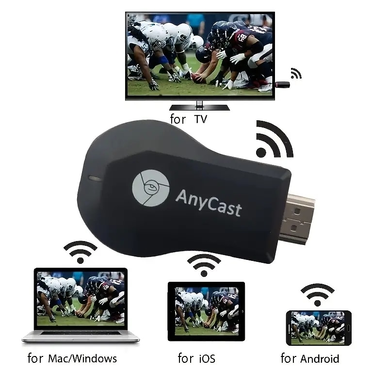 WiFi Stick Original 1080P Wireless Display For TV Dongle Receiver TV Stick For Miracast For Airplay For AnyCast M2 Plus Tv Stick2