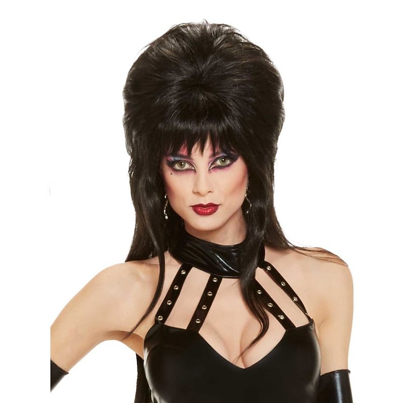Adult Black Wig Halloween Cosplay Party Wigs