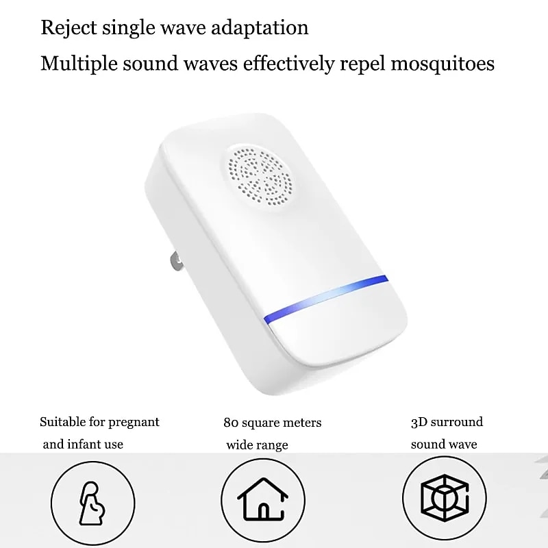 Ultrasonic Mosquito Repellent Insect Repellent Rat Repellent Household Mosquito Repellent Lamp Cockroach Repellent Artifact Inte3