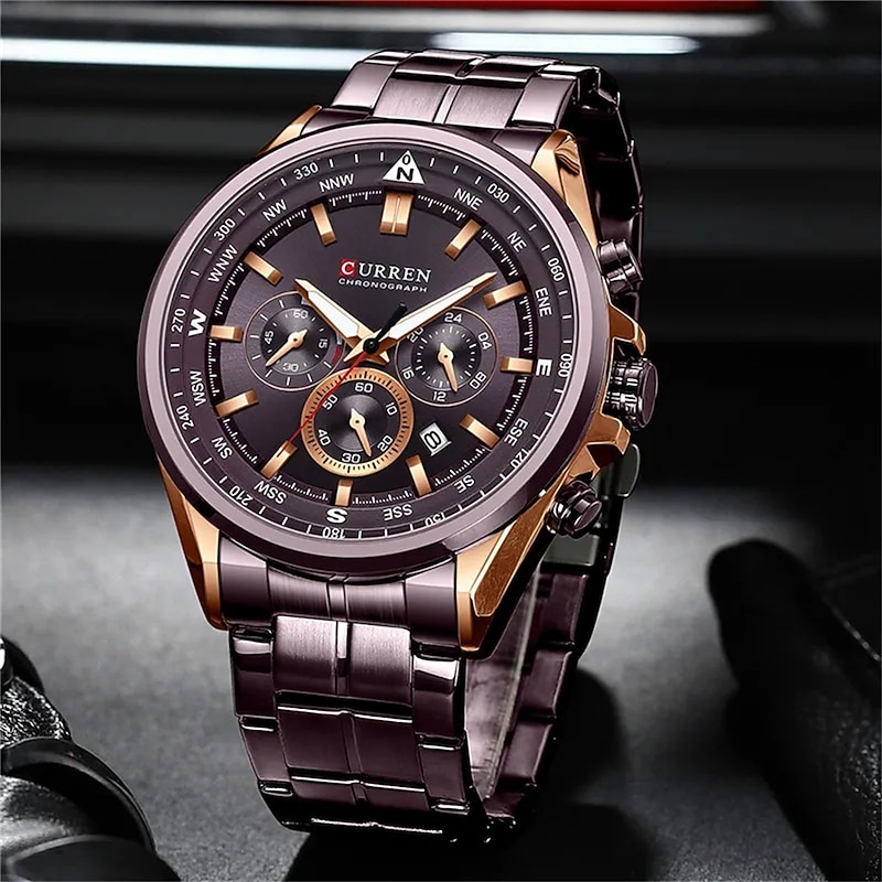 CURREN Man WristWatch Waterproof Chronograph Date Men Watch Military Top Brand Luxury Stainless Steel Sport Male Clock Gift 83994