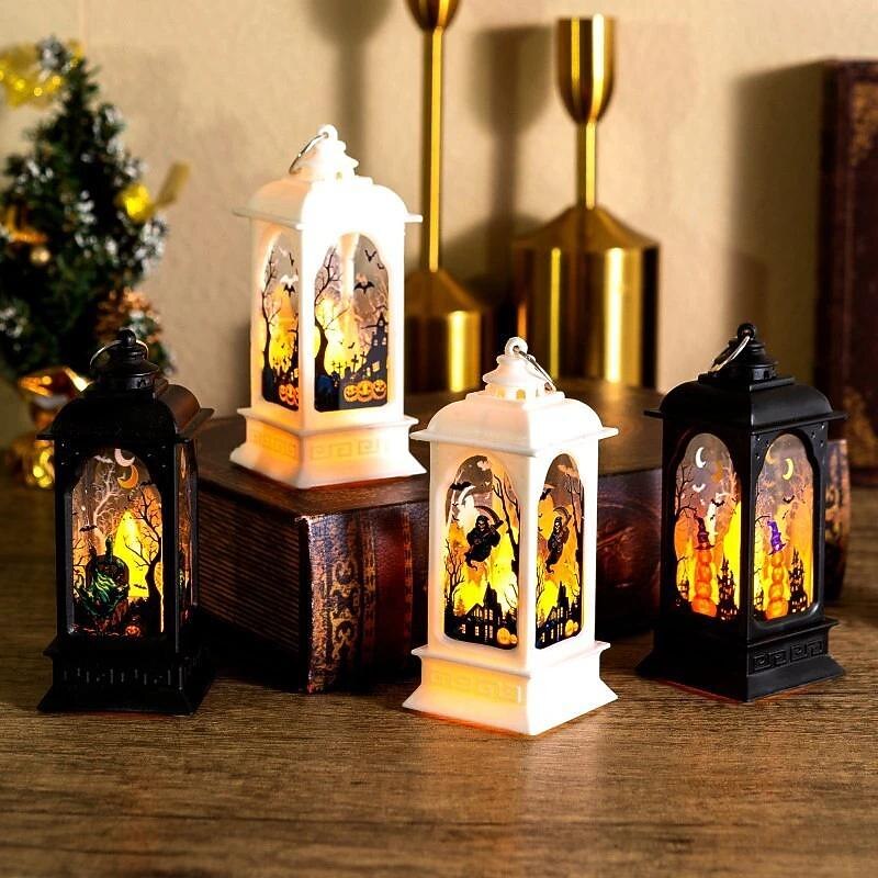 Halloween Decorations LED  Pumpkin Lamp, Halloween Ghost Lamp Festival Decoration Haunted House Pendant Decoration Holiday Party Supplies4