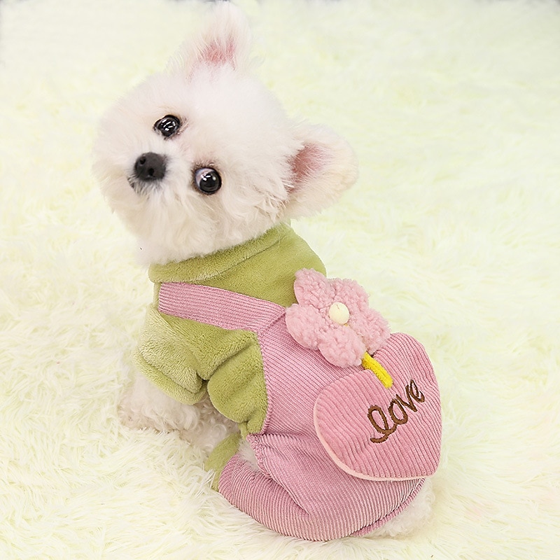 Dog Cat Jumpsuit Fashion Casual Winter Waterproof Warm Breathable Soft Washable Casual Daily Dog Clothing for Bichon Frise Pomeranian Baby Pet Papillon Small3