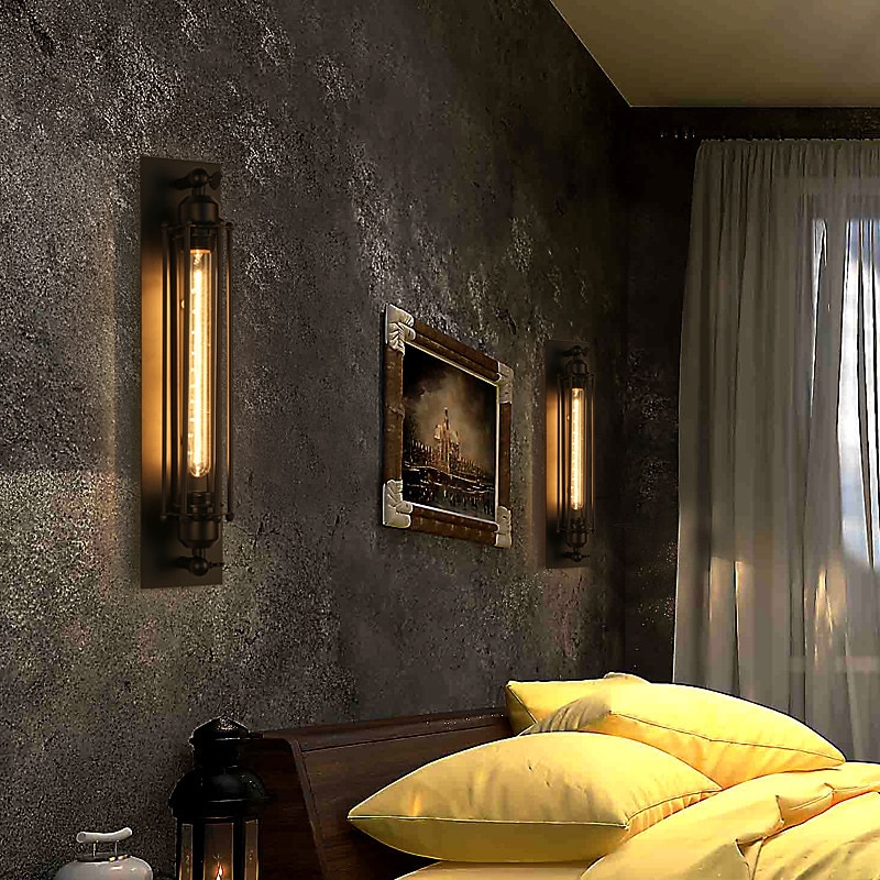 Lightinthebox LED Ceiling Light Wall Light 1 Head Living Room Ceiling Light Retro Industrial Bedroom Balcony Ceiling Lamp Round Top Bar Counter Ceiling Lighting Fixtures 110-240V