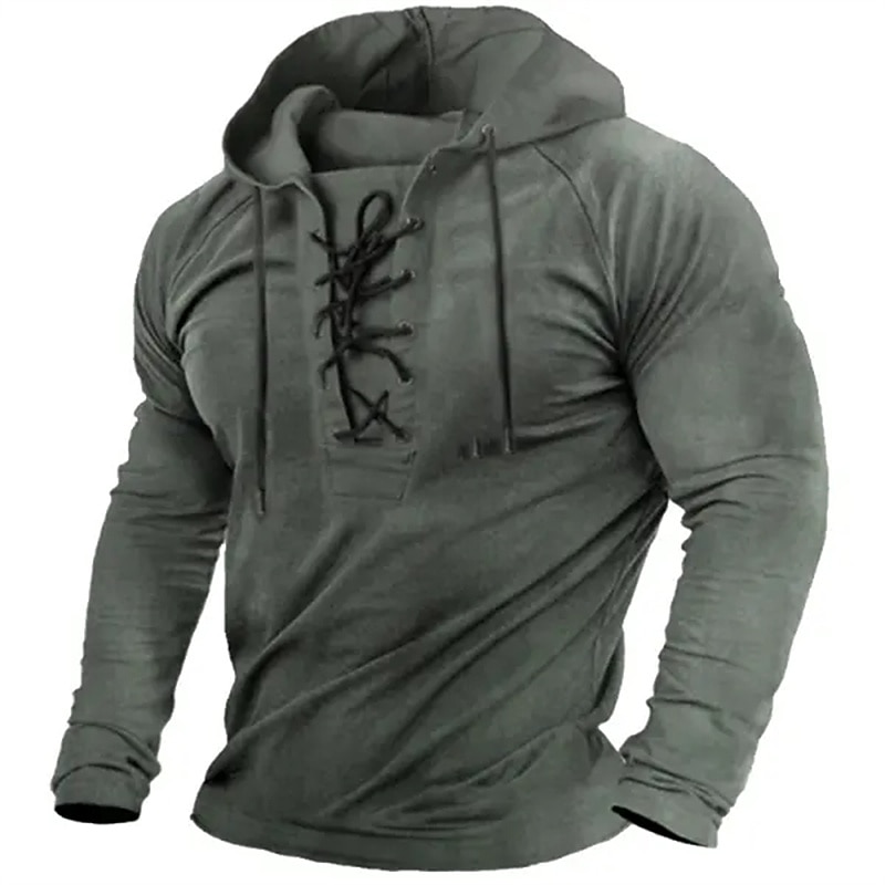 Men's Hoodie Tactical Hoodie Tactical Black Army Green Navy Blue Brown Hooded Plain Sports & Outdoor Daily Holiday Streetwear Cool Casual Spring &  Fall Clothing Apparel Hoodies Sweatshirts  Long