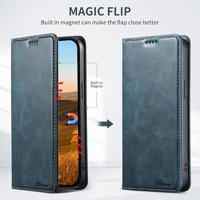 Phone Case For iPhone 16 15 14 Pro Max Plus 13 12 11 Pro Max Wallet Case Flip Cover Magnetic Zipper Full Body Protective TPU PU Leather3