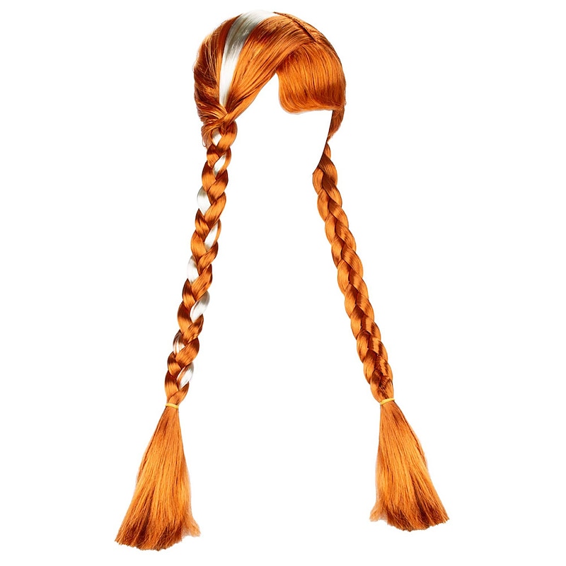 Princess Anna Wigs for Little Girls Birthday Carnival Christmas Party Halloween Wigs