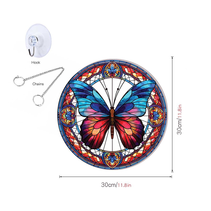 1pc Butterfly Wall Hanging Suncatcher for Home and Garden Decor - Perfect for Home Decor3