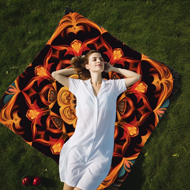 3D Mandala Bohemian Hanging Tapestry Wall Art Large Tapestry Mural Decor Photograph Backdrop Blanket Curtain Home Bedroom Living Room Decoration 19