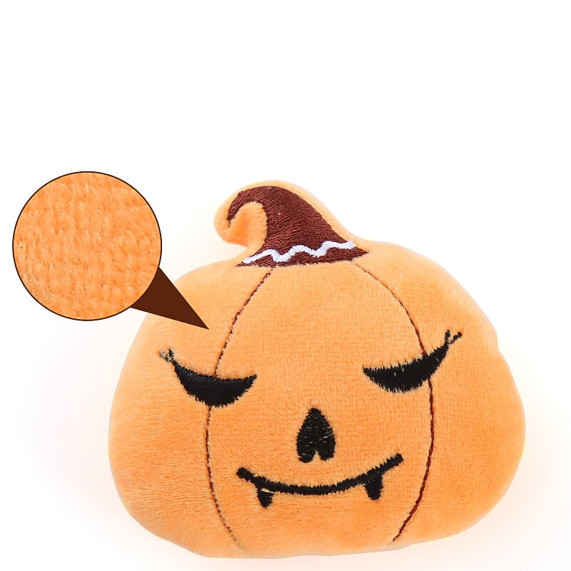 4 Pcs Halloween Pumpkin Shaped Cat Toys Cat Mint Teasing Cat Teeth Grinding Bite Resistant Pet Products Holiday Cat Toys2