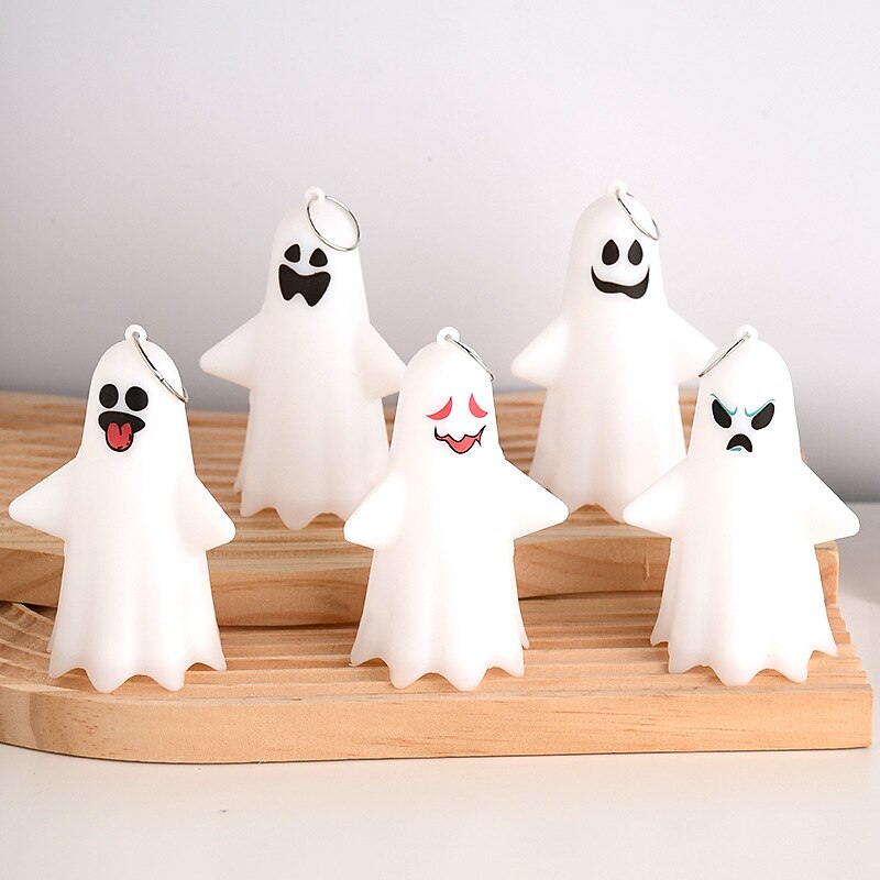 Lighted Ghost Pendant Halloween Led Electronic Candle Party Props Atmosphere Decoration Halloween Ornament3