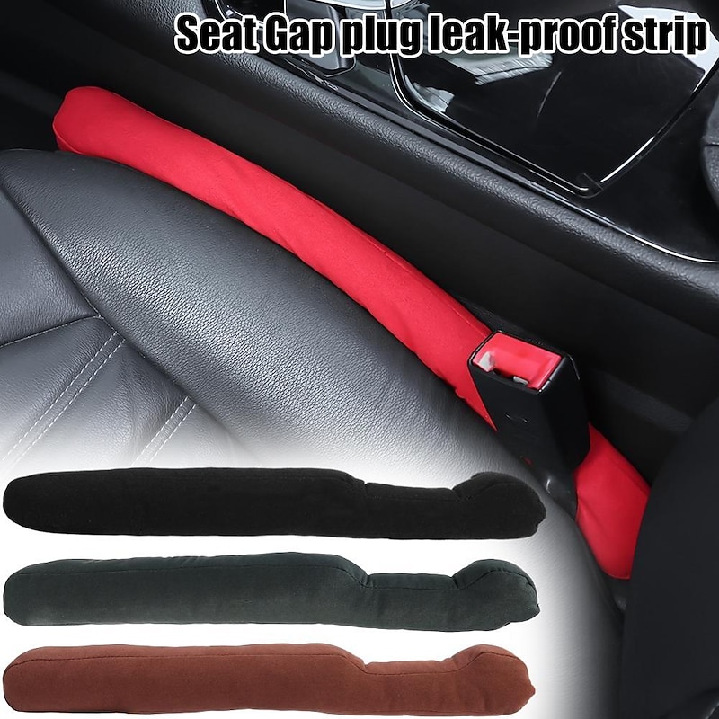 2Pc Car Seat Gap Filler Universal Soft Leakproof Padding Leak Proof Pads