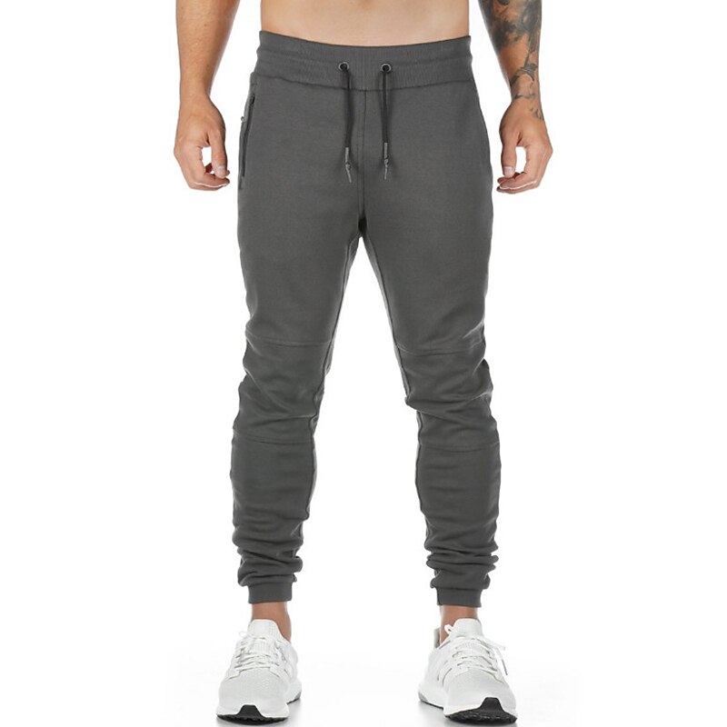 Men's Sweatpants Joggers Trousers Pocket Drawstring Plain Comfort Breathable Outdoor Daily Going out Fashion Casual Black Army Green2