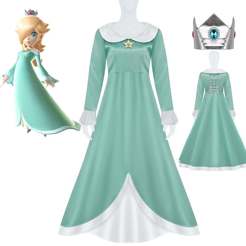 Princess Peach Cosplay Costume Masquerade Accessories Cosplay Movie Cosplay for Women's Girls' Kid's Adults' Carnival Masquerade3