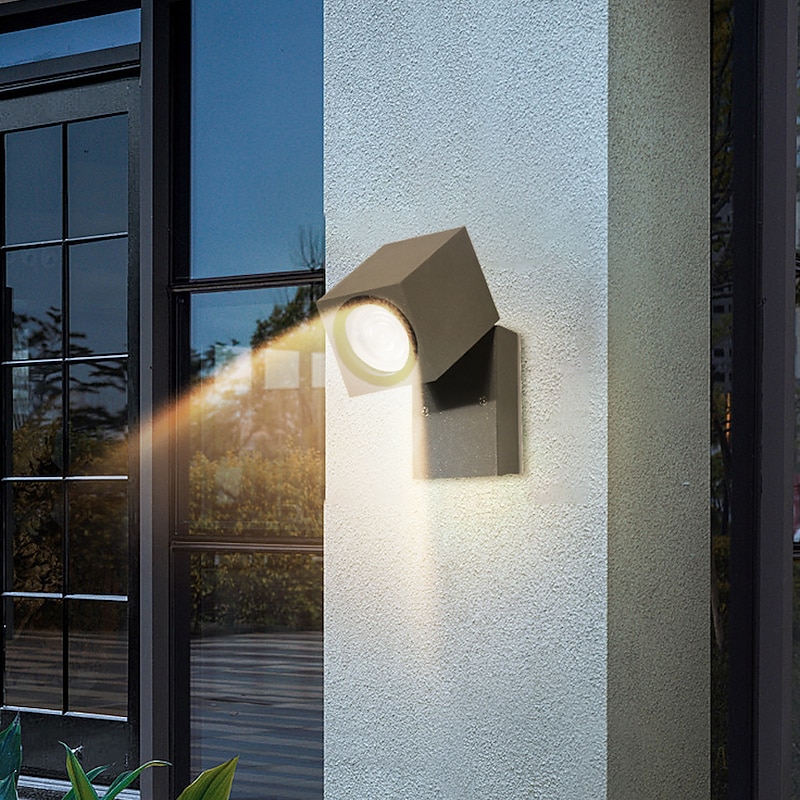 Outdoor Wall SconceMotion Sensor Adjustable Waterproof IP65 Wall Fixture Lighting Aluminum LED Exterior Sconce for Indoor Outdoor Patio Porch 110-240V