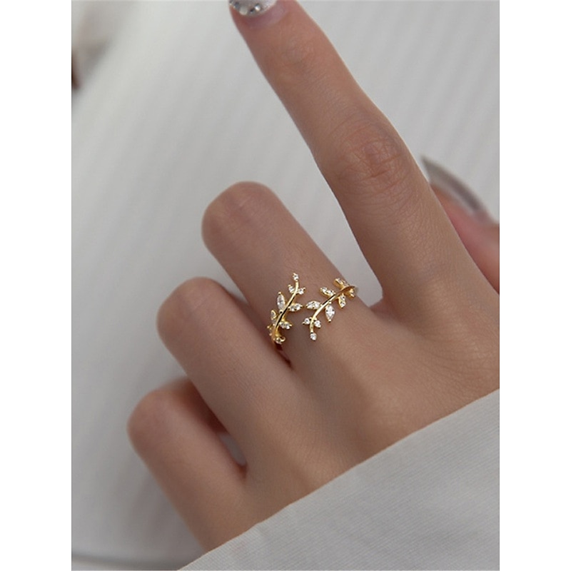 Women's Rings Fashion Outdoor Leaf Ring3