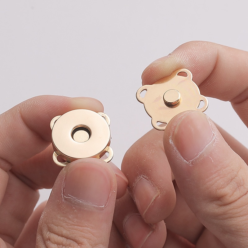 5Pairs 14MM Colorful Plum Magnet Buckles Dark Sewing Supplies Automatic Magnetic Snaps Invisible Clothes Bag Buckles DIY Craft3