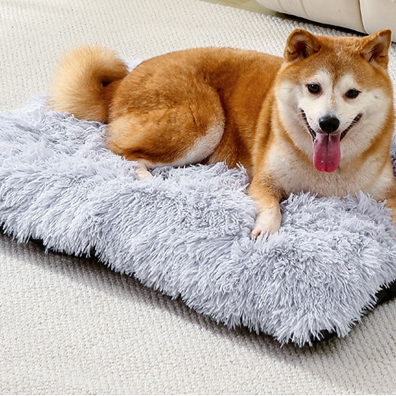 Pet Mat Dog Mat Long Plush Winter Warm Sleep Pet Mat Dog Bed Comfortable Cat Nest Dog Nest Pet Supplies