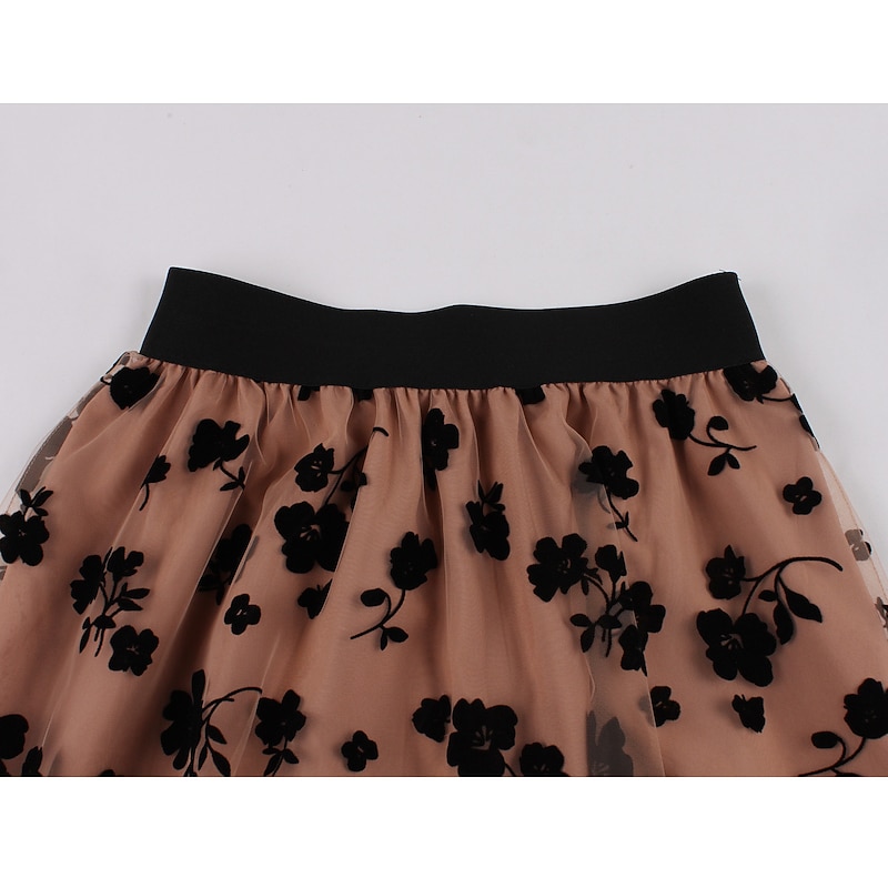 Retro Vintage 1950s Grease Outfits Swing Dress Halloween Skirt Embroidery Fancy Dress Women's Masquerade Daily Wear Date Bachelorette Party Adults' Skirt Homecoming Dresses2