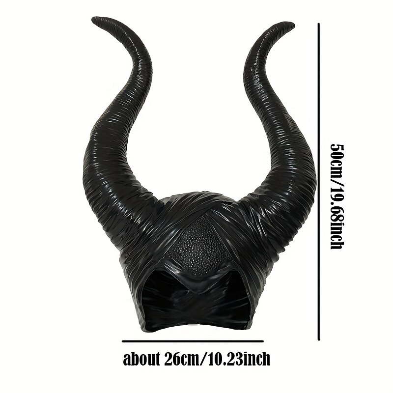 Halloween Witch Maleficent Hat Halloween Props Ox Horns Adults' Women's Halloween Halloween Carnival Easy Carnival Costume for Walpurgis Night2