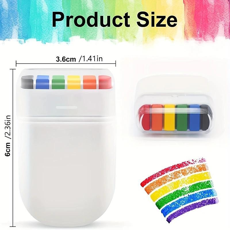 Rainbow Face Painting Pen Set - 6 Vibrant Colors for Creative DIY Fun, Perfect for Pride Celebrations, Birthday Parties, and Festive Cosmetics2