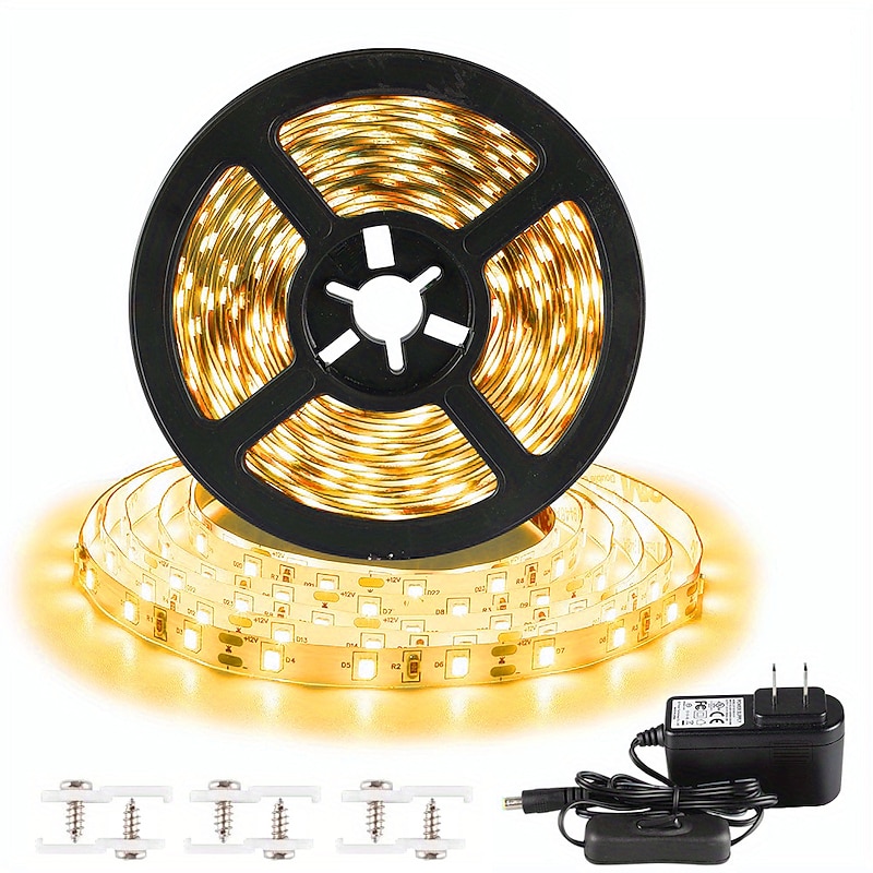 UV Purple LED Light Strip Kit - 5-10M Flexible 12V Warm White Tape Light Black Light for Party, Bar & Decoration3