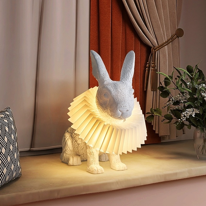 Table Lamp Rabbit Light,LED Night Light Bedside Sleeping Cartoon Table Lamp Rabbit Miffy Gift Cute Decoration Gift Can Be Used As Night Light 110-240V3