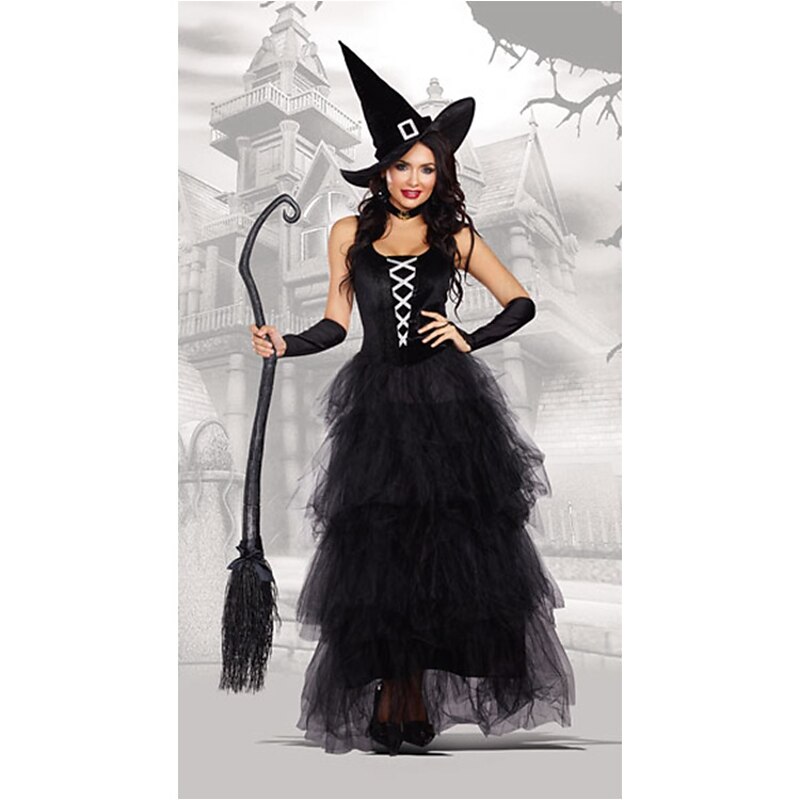 Witch Halloween Dress Cosplay Costume Costume Walpurgis Night Sexy Costume Adults' Women's Masquerade Mardi Gras Party Halloween Easy Halloween Costumes Dress Up2