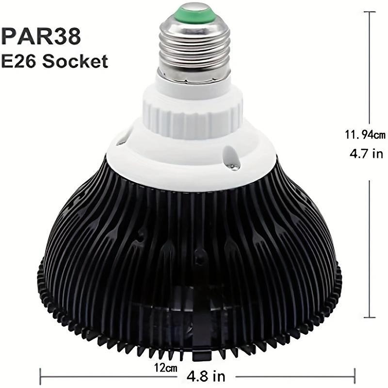 Led Red Light 54w Tripod Light Bulb Physiotherapy Light Par38 Dual Core 660 850nm Red Light Therapy Lamp Near Infrared Combo Bulb for Skin Care, Pain Relief, and Anti-Aging Benefits3