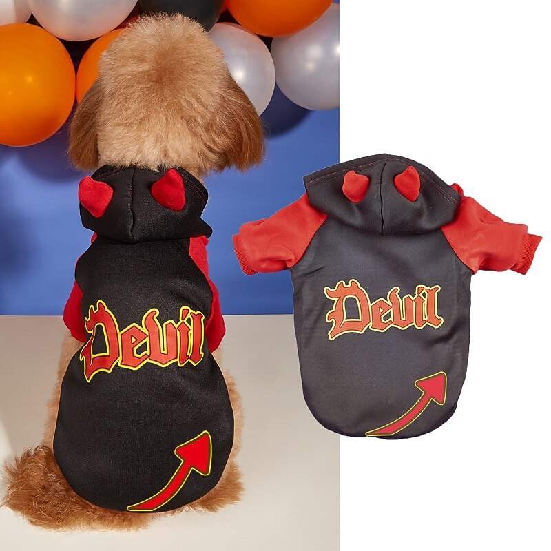 Halloween Decoration Costume COS Makeup Ball Party Pet Clothing Devil Dressing Headgear Prop Teddy3