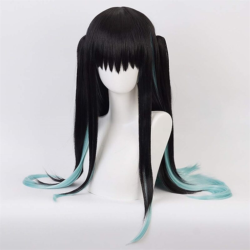 Cosplay Wig with Clip Ponytail Wig Cap Cosplay Party Wigs Halloween Wigs2